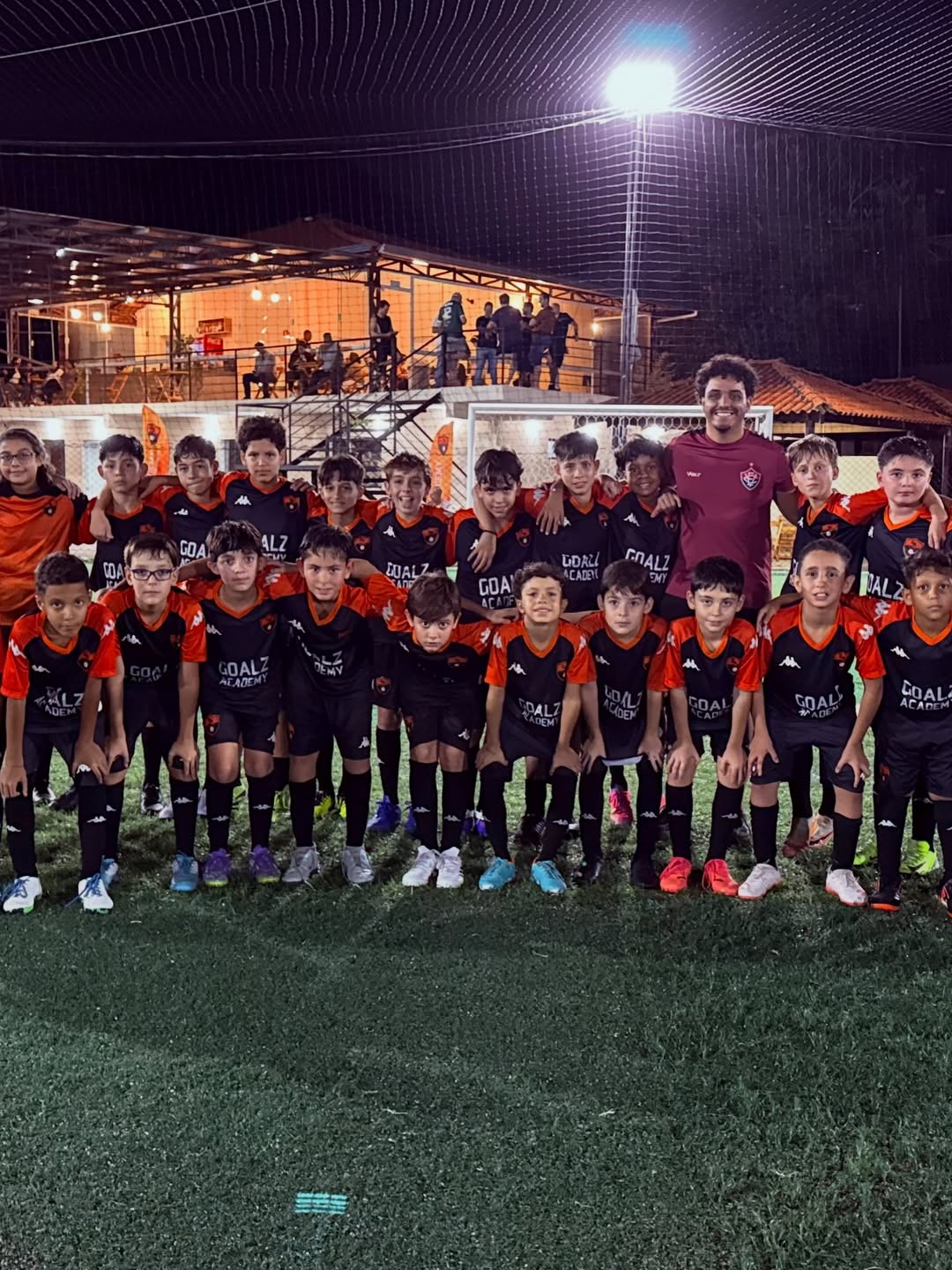 Equipe Goalz reunida após a partida